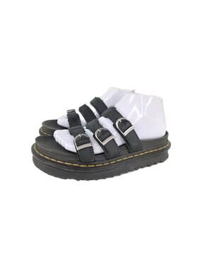 Dr. Martens Blaire Slide Black Strappy Sandals US 8 Chunky Buckle Shoes